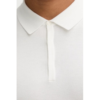 HUGO Тениска с яка hugo в бежово с изчистен дизайн 50536672 (50536672)