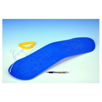 Plastkon snowboard modrá