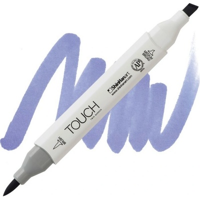 Lihová fixa TOUCH oboustranná Brush & Chisel, Blue berry (PB273)