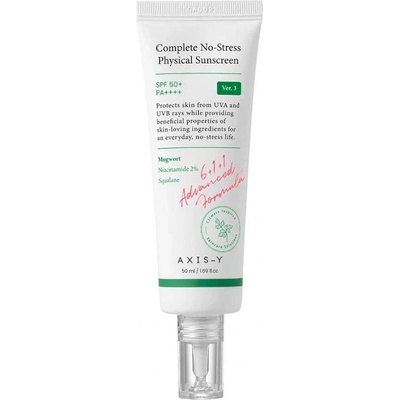 Axis-Y Слънцезащитен крем за лице Complete No-Stress, SPF50+, 50 ml