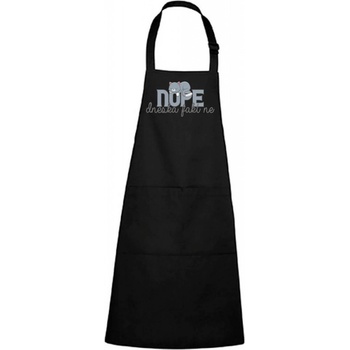 Dobrý Triko Zástěra s potiskem Dneska fakt ne Černá