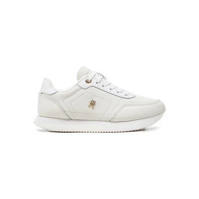 Tommy Hilfiger Сникърси Elevated Essent Runner Monogram FW0FW08285 Бял (Elevated Essent Runner Monogram FW0FW08285)