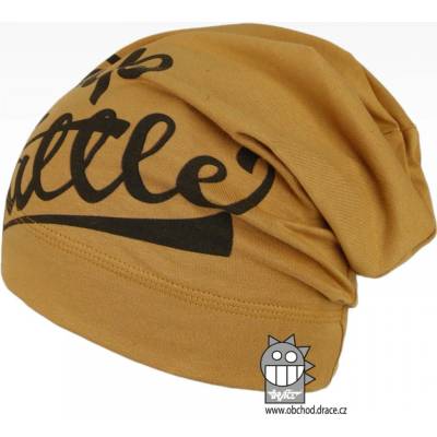 Dráče Bavlnená čiapka Dráča Polo 12 horčicová