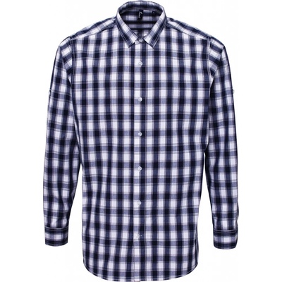 Premier pánská bavlněná košile s dlouhým rukávem PR250 white/navy