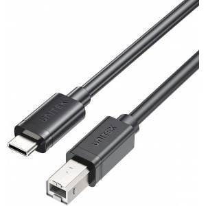 Unitek USB C to USB B 2.0 printer cable black 3m