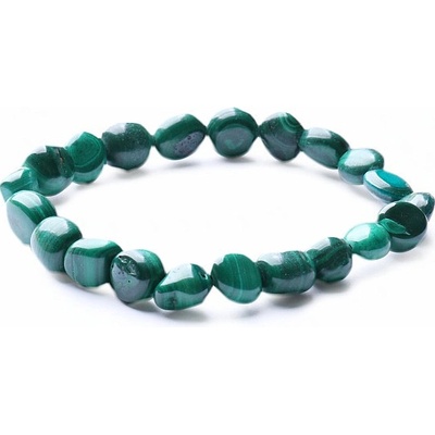 Nefertitis Malachit náramek z oválků extra A kvalita NF13002