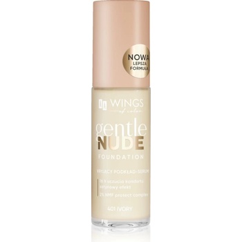AA Wings of Color Gentle Nude Foundation tekutý make-up s hydratačným účinkom 401 Ivory 30 ml