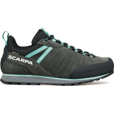Scarpa Дамски апроуч обувки Scarpa Women's Crux 2 GTX Approach shoes - Shark / Aqua - размер 41, 5 (EU) (142-0377-0120)