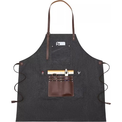 Canvasio plátená canvas pracovná zástera apron Čierna