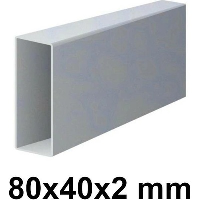 Pozinkovaný jeklový profil 80x40x2mm 3 m (JOKL-80x40x2-ZN-3)