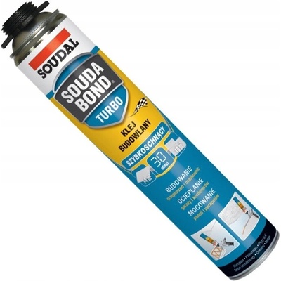 Rychlé polyuretanové lepidlo Soudal SOUDABOND TURBO 750 ml polystyrenové tvárnice