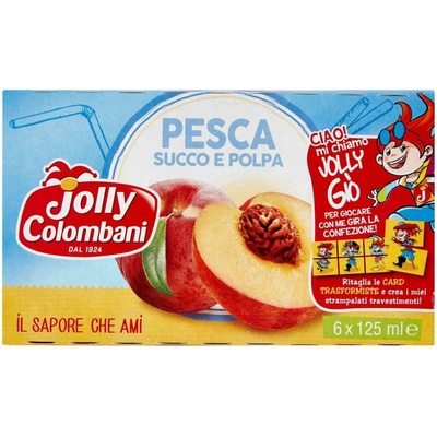 Jolly Colombani broskyňový džús 6 x 125 ml