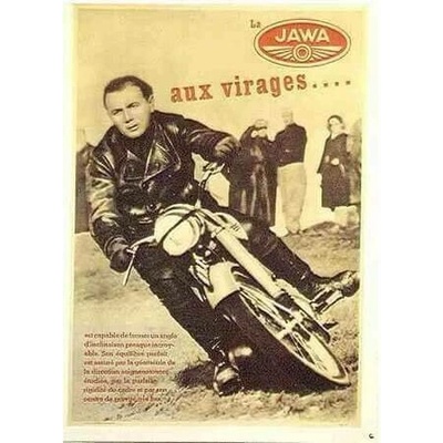 Jawa Moto - ceduľa 30cm x 20cm Plechová tabuľa
