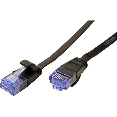 XtendLan PK_6UTP050black patch, Cat6, UTP, 5m, černý