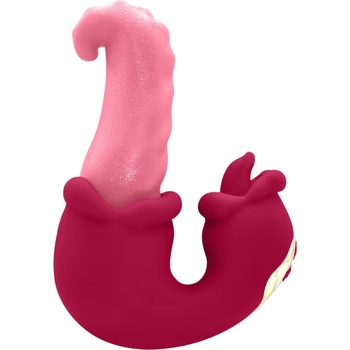 Teazers - двоен езиков вибратор (розов)