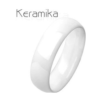Nubis KM1013 6 Pánský keramický prsten bílý
