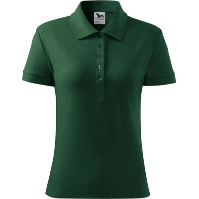 MALFINI Malfini cotton heavy 216 / Дамска поло тениска - тъмнозелена xxl (216d317)