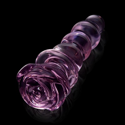 Dream Toys Glaze Glass Rosebud Beaded Plug Pink
