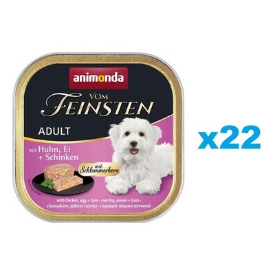 Animonda Vom Feinsten Pate kuracie vajíčko a šunka 22 x 150 g