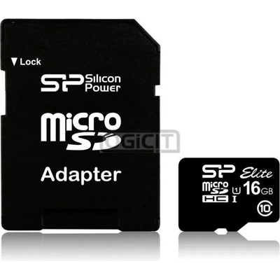 Silicon Power Elite microSDHC 16GB C10/UHS-I (SP016GBSTHBU1V10-SP)