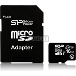 Silicon Power Elite microSDHC 16GB C10/UHS-I (SP016GBSTHBU1V10-SP)