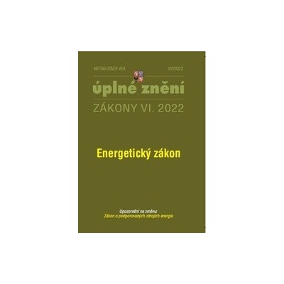 Aktualizace VI/3 - Energetický zákon - Poradce s.r.o.