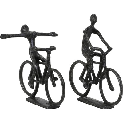 Light & Living Метални статуетки в комплект от 2 броя Cyclists - Light & Living (6930812)