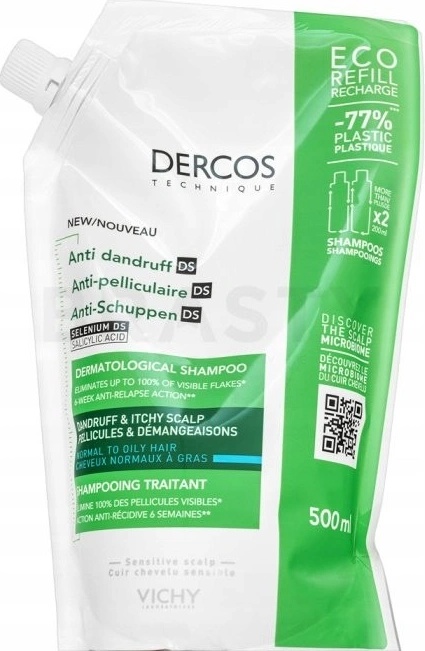 Tohle je absolutní vítěz srovnávacího testu - produkt Vichy Dercos šampon proti lupům na normální až mastné vlasy