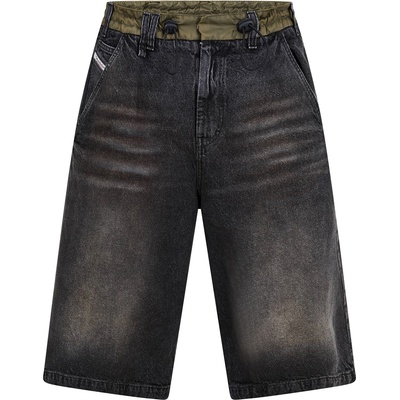Diesel Къси панталони Diesel Men's Denim Shorts - Blk Gry Dnim