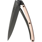 DEEJO 1gm012 gold black / Ултралеко джобно ножче с позлатена дръжка (1gm012)