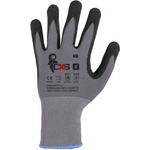 CANIS SAFETY a. s Cxs ica / Ръкавици, потопени в нитрил - сиво/черно 7 (341009981007)