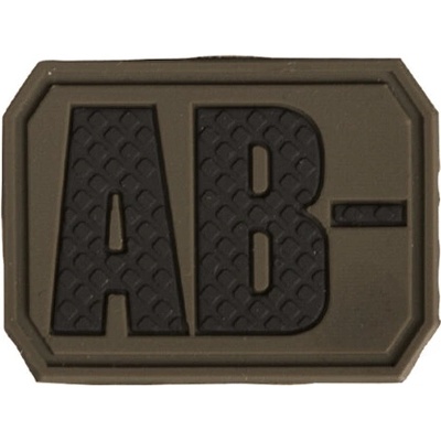 Mil-Tec PATCH 3D BLOOD AB NEGATIV oliva 16831601