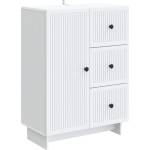 vidaXL Служебен шкаф Бяло 66 x 34, 5 x 90 см Инженерна дървесина (893935)