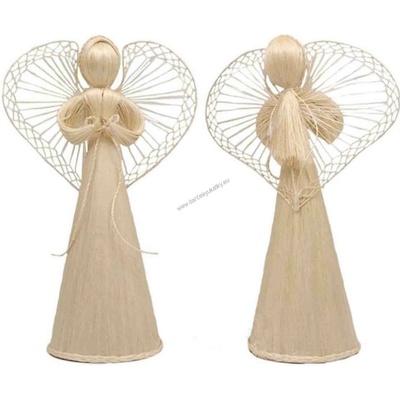 Anjel zo slamy 35cm