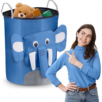 Nukido Koš slon modrý JANSHOP_740227 – Sleviste.cz