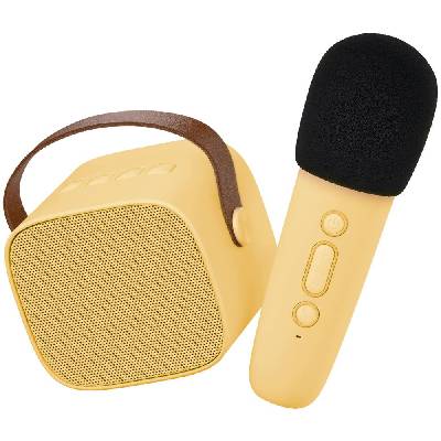 Lalarma LALAR-SPEAKBLMICH-YELLOW Bluetooth Karaoke set žlutý