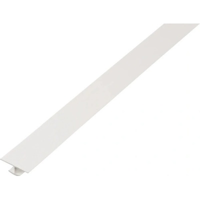 Alberts H profil plast biely 25x6x10x1 mm 1 m