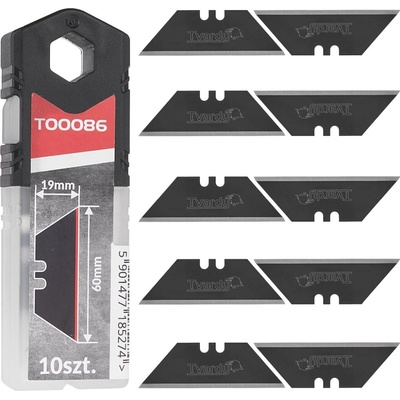 Geko Trapézové čepele pre nože 60x19x0,6 mm SK2H – 10 ks (Geko)