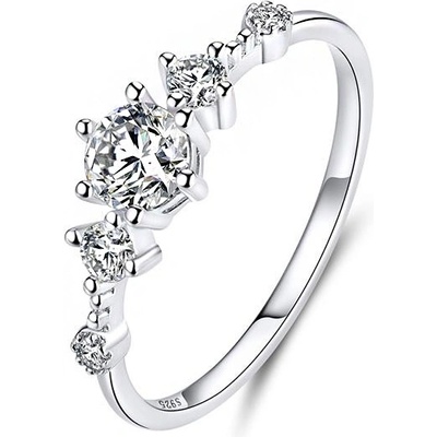 P&J Jewellery Stříbrný prsten Zářivá zirkonie SRP35