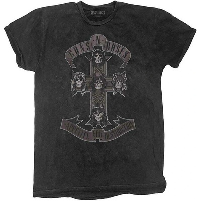 Guns N Roses Monochrome Cross Black