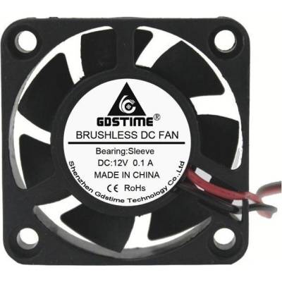 GDSTIME Ventilátor 40x40x10mm, XH2.54, 12V DC, 7500RPM