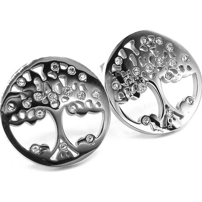 Steel Jewelry náušnice STROM ŽIVOTA Chirurgická ocel NS231160