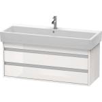 Duravit Ketho - Шкафче за умивалник 48x115x44 см, 2 чекмеджета, лъскаво бяло KT663902222 (KT663902222)