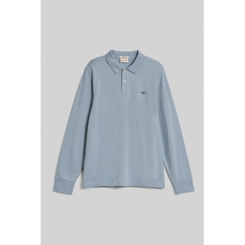 Gant polokošela Reg Shield LS Pique Rugger modrá