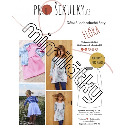 Dětské šaty FLORA | 80-164 - Česky