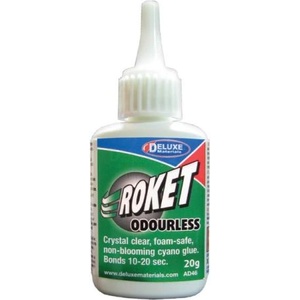 Deluxe Materials Roket Odourless секундно лепило безопасно за пяна 20g