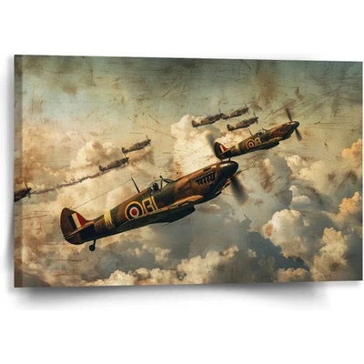 Sablio Obraz Stíhačky Spitfire v leteckej bitke - 60x40 cm