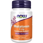 NOW NOW Melatonin 5 mg Sustained Release, 120 Tablets