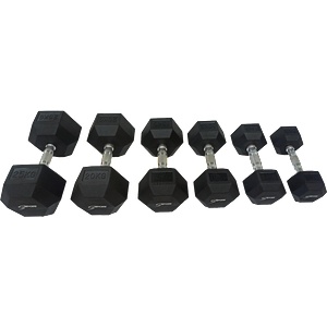S-Sport Шестоъгълна гумирана гира, 25 кг