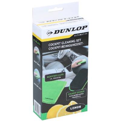 Комплект от 2 части за почистване на интериора на автомобил Dunlop - Лимон (14479)